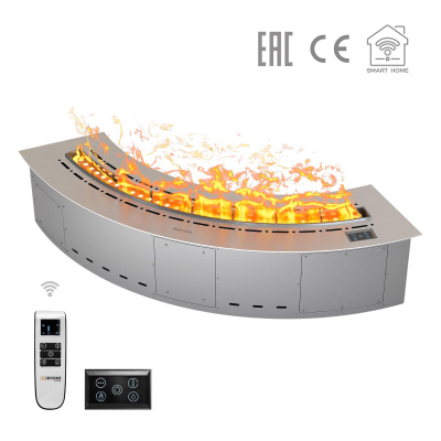 Паровой камин Airtone Vepo Radial 800 мм (серебро)