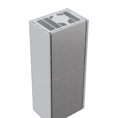 Каминокомплект SIMPLE Box белый с топкой BS, левый угол