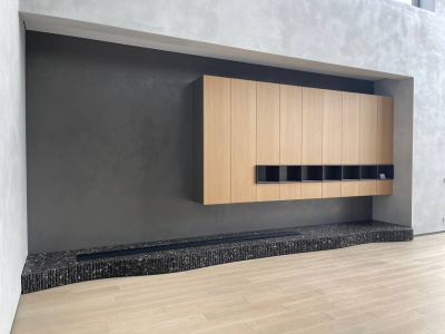 Встраиваемый электрический Schönes feuer 3D-камин FireLine 3000 (черная панель)