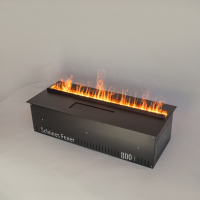 Встраиваемый электрический Schönes feuer 3D-камин FireLine 800 (черная панель)