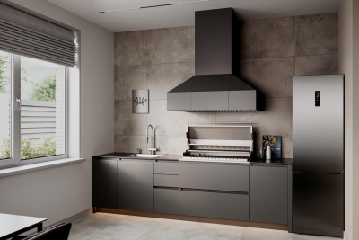 Кухня Astov BBQ № 1 (ширина 3000 мм) (готовое решение)