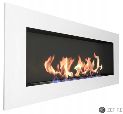 Биокамин Zefire Elliot 1500 с белой рамкой
