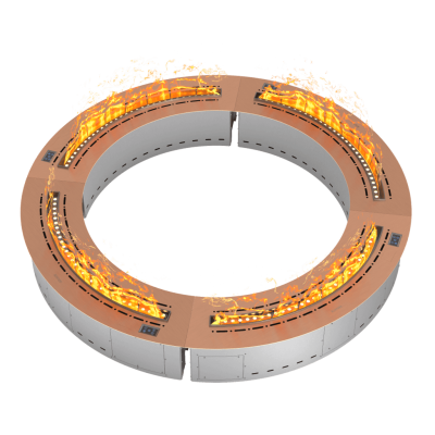 Паровой камин Airtone Vepo Radial 1000 мм (розовое золото сатин)