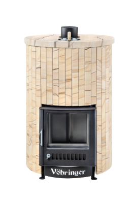  Банная печь Фёрингер Ламель Уют 18 ("Окаменевшее дерево" наборный)