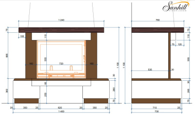 Каминная облицовка Sunhill BALZANO