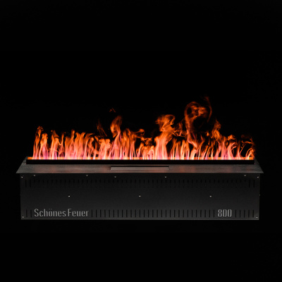 Встраиваемый электрический Schönes feuer 3D-камин FireLine 800 (черная панель)