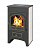  Печь-камин Везувий ПК-02(205) (с плитой, в бежевой плитке)