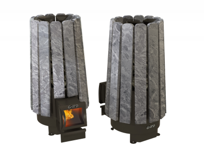 Банная печь Гриль Д Комета Вега 180 Stone, длинный вынос (черная) Банная печь Гриль Д Комета Вега 180 Stone, длинный вынос (черная)