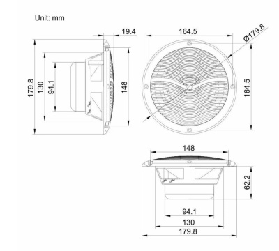 Термостойкие динамики SteamLux Music System PREMIUM (Стимлюкс Премиум) (черный)