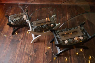 Биокамин Zefire Iris средний (темный) Биокамин Zefire Iris средний (темный)