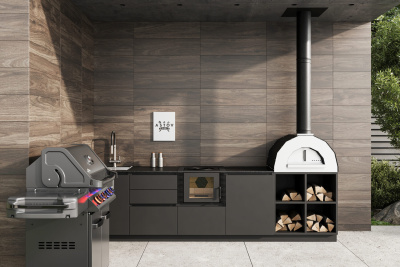 Кухня Astov BBQ № 20 (ширина 3200 мм)(готовое решение)