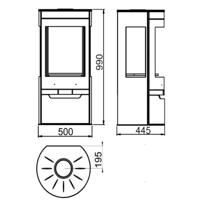  PANADERO Печь-камин Suerte