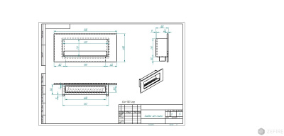Биокамин Zefire Elliot 900 Long 