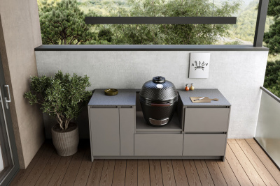 Кухня Astov BBQ № 7 (ширина 1940 мм)(готовое решение)