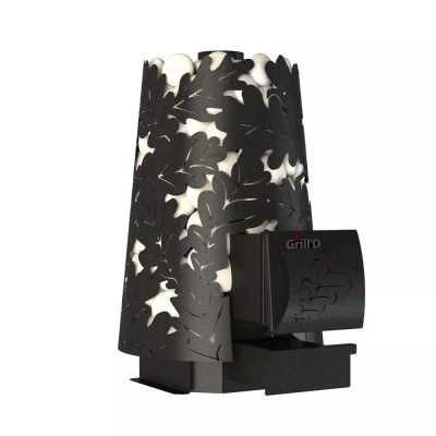  Банная печь Grill'D Dubravo Mini (длинный вынос, дверца со стеклом)