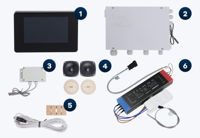 Пульт управления электрокаменкой BORN® TCP music, Wi-Fi 18 Пульт управления электрокаменкой BORN® TCP music, Wi-Fi 18