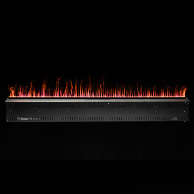 Встраиваемый электрический Schönes feuer 3D-камин FireLine 1500 (черная панель)