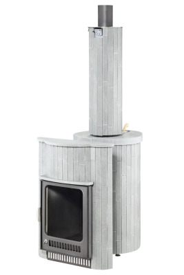  Банная печь Фёрингер Ламель Малютка ("Серый велюр" наборный)