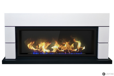 Биокамин Zefire в линейном портале Сабрин со стемалитом