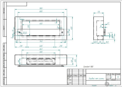 Биокамин Zefire Constant 900 (черный со стемалитом)