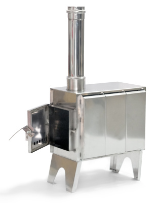 Стальная мобильная печь НМК "Турист" (складной дымоход в комплекте) Стальная мобильная печь НМК "Турист" (складной дымоход в комплекте)