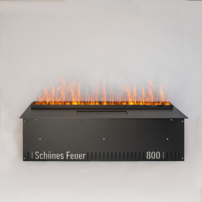 Встраиваемый электрический Schönes feuer 3D-камин FireLine 800 (черная панель)