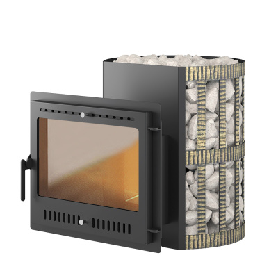 Банная печь Везувий Скиф Ковка 16 Панорама "М" Банная печь Везувий Скиф Ковка 16 Панорама "М"