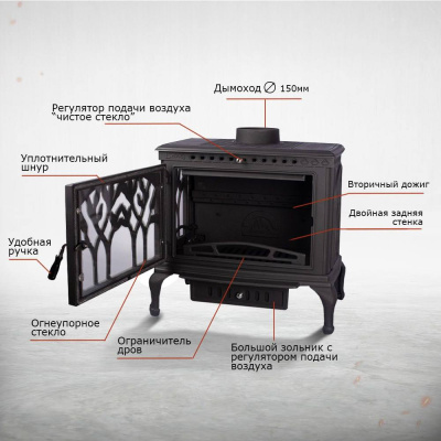  Печь-камин Loki Forest