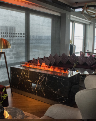 Встраиваемый электрический Schönes feuer 3D-камин FireLine 1500 (черная панель)