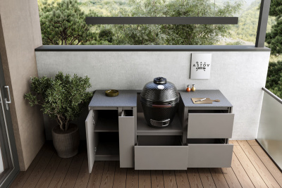 Кухня Astov BBQ № 7 (ширина 1940 мм)(готовое решение)