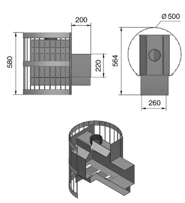  Банная печь Везувий Оптимум Стандарт 14 (ДТ-3)