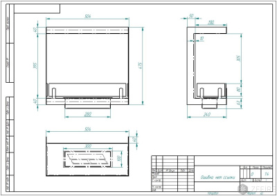 Биокамин Zefire торцевой Standart 500
