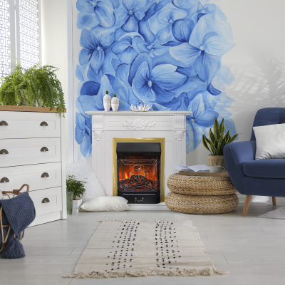 Электрокамин Ottawa WT с очагом Majestic Lux Brass