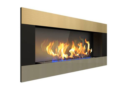 Биокамин Zefire Elliot horizontal 1500 со стемалитом латунный Биокамин Zefire Elliot horizontal 1500 со стемалитом латунный