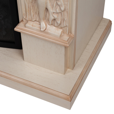 Портал для электрокамина Diva 33 WT Белый дуб с бежевой патиной