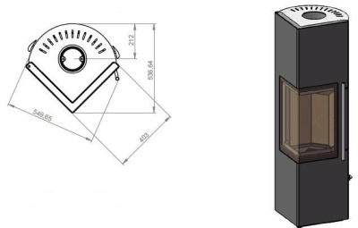  EMBER Отопительная печь Стеван 700 XL white
