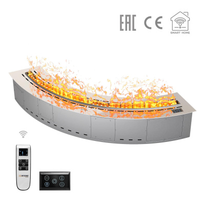 Паровой камин Airtone Vepo Radial 1000 мм (зеркало)