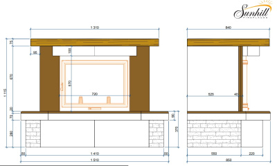 Каминная облицовка Sunhill VICHY