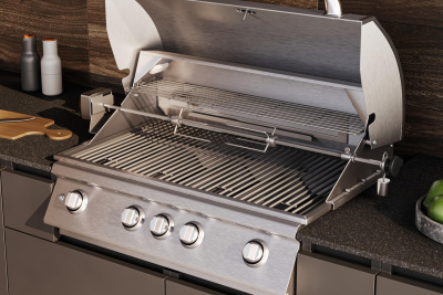 Кухня Astov BBQ № 9 (ширина 1820х2920 мм)(готовое решение)