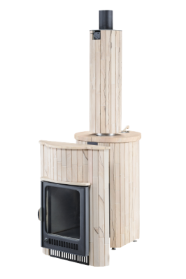  Банная печь Фёрингер Ламель Оптима ("Окаменевшее дерево" наборный)