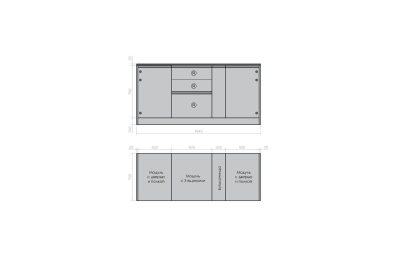 Кухня Astov BBQ № 10 (ширина 1840 мм)(готовое решение) Кухня Astov BBQ № 10 (ширина 1840 мм)(готовое решение)