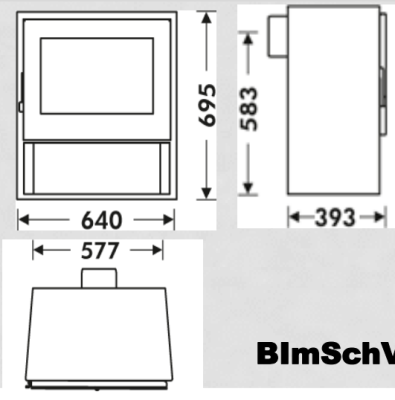  PANADERO Печь-камин Borneo S
