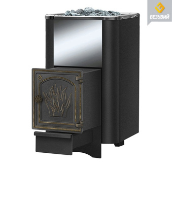  Чугунная банная печь Везувий Сенсация Антрацит 22 (ДТ-4)