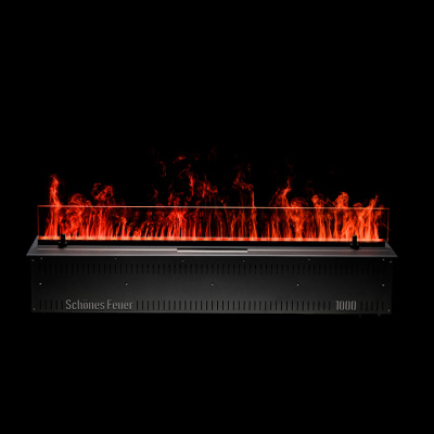 Встраиваемый электрический Schönes feuer 3D-камин FireLine 1000 RGB (черная панель)