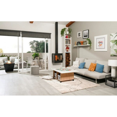 Дровяной камин PANADERO ONIX WALL Ecodesign стальной Дровяной камин PANADERO ONIX WALL Ecodesign стальной