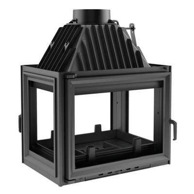 Чугунная топка Kratki Zuzia (стекло с четырех сторон) 