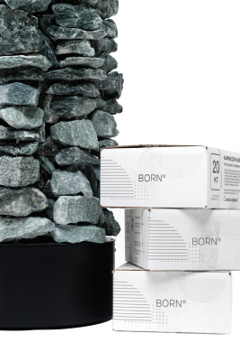 Электрическая печь для бани и сауны Born Rock 12 кВт (жадеит) Электрическая печь для бани и сауны Born Rock 12 кВт (жадеит)