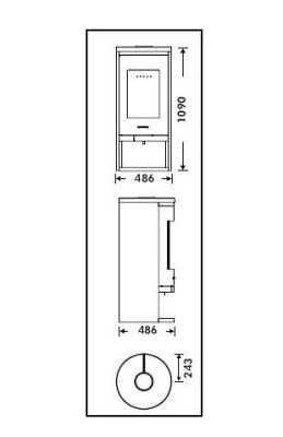  PANADERO Печь-камин Sydney