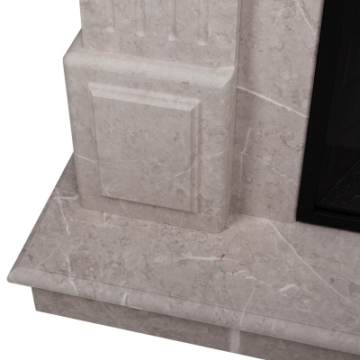 Портал для электрокамина Carolina 25,5 WT Мрамор бежевый