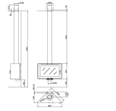 Дровяной камин ROCAL Angle стальной